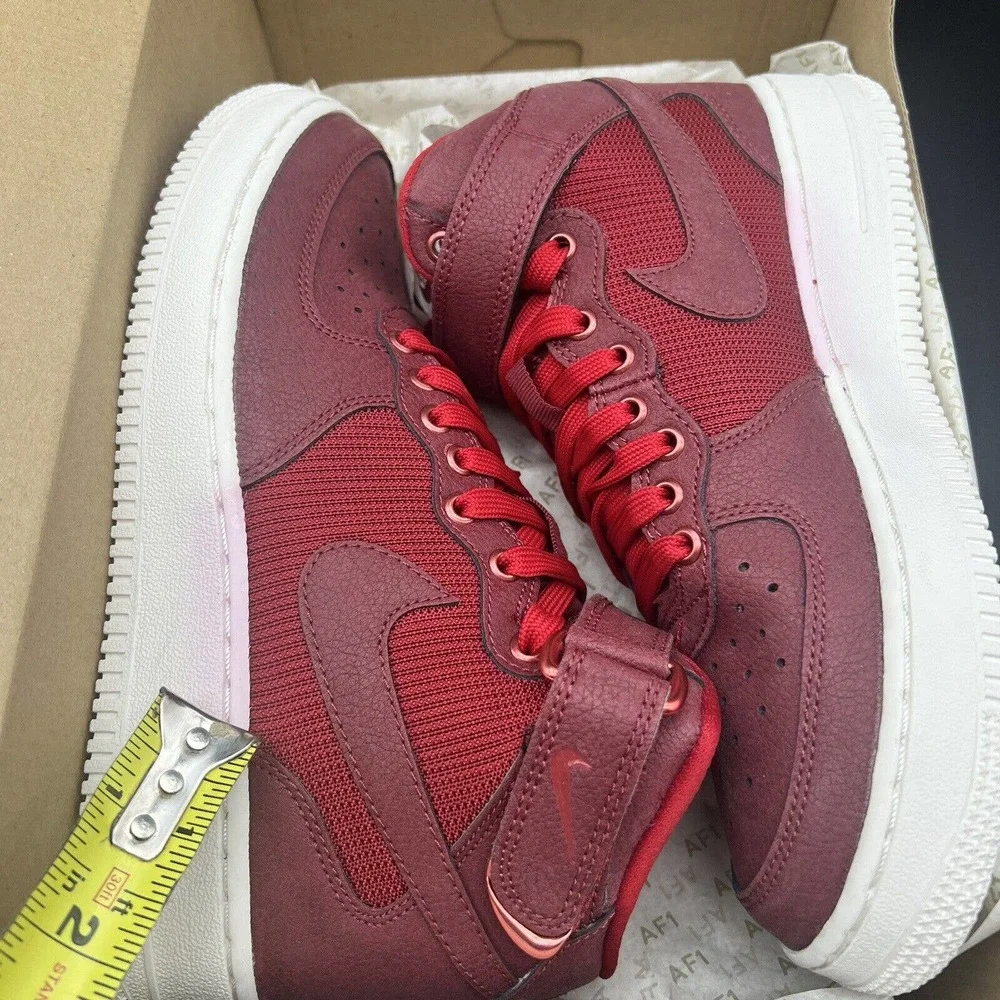 Nike Air Force 1 Level 8 Mid LV8 Sneakers 820342-600 Youth Shoe Sizes 5.5Y - 6Y - Picture 6 of 8
